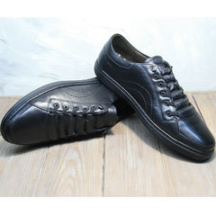 Кожаные кроссовки мужские демисезонные Novelty 5235 Black