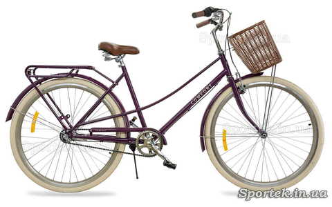 Міський жіночий велосипед Dorozhnik Comfort Female PH з планетарної втулкою фіолетовий
