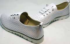 Спортивные туфли женские летние Mi Lord 2007 White-Pearl.