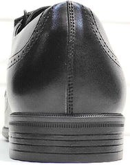 Осенние туфли мужские кожаные Ikoc 3416-1 Black Leather.
