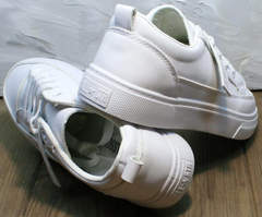 Модные летние туфли кеды женские El Passo 820 All White.