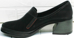 Модные закрытые туфли женские на каблуке осень. 6 см каблук H&G BEM 167 10B-Black.