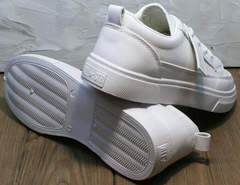 Модные женские кеды туфли с белой подошвой El Passo 820 All White.
