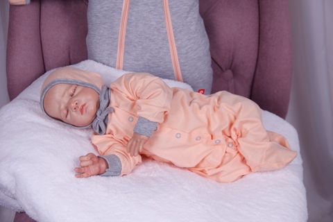 Человечек для новорожденных с чепчиком Mini
