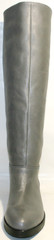 Сапоги женские демисезонные серые кожаные El Passo - Vespa Topo.