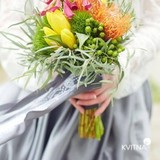 Photo of Wedding bouquet with leukospermum