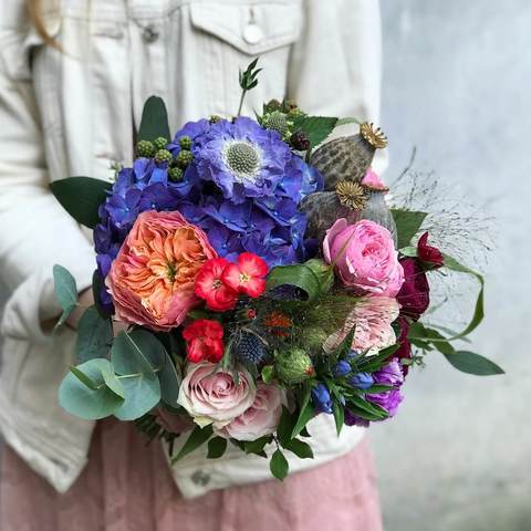 Wedding bouquet «Bright holiday»