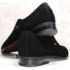 Венецианские лоферы классические туфли мужские Ikoc 3410-7 Black Suede.