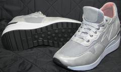 Модные кроссовки для девушек Topas 4C-8045 Silver.