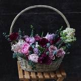 Photo of Basket with flowers «Aroma of spring»