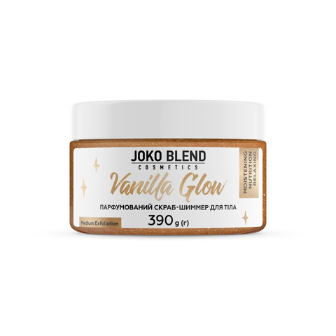 Парфумований cкраб для тіла з шиммером Vanilla Glow Joko Blend 390 г (4)