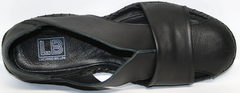 Мужские сандалии из кожи Luciano Bellini 801 Black.