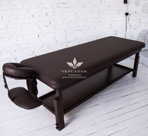 Стаціонарний масажний стіл KP-9 Brown