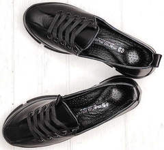 Ммодные спортивные туфли кроссовки натуральная кожа Mario Muzi 1350-20 Black.