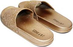 Шлепки на лето женские J.B.P. Shoes NU25 Gold.