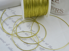 Шнур жовто-золотий діаметр 1 мм (намотка 10 м)