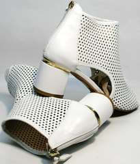 Летние ботинки белые женские Magnolya 3503 56-3 SummerWhite