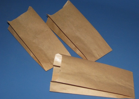 Пакет бумажный (саше) 100х70х280 мм крафт (для шаурмы)