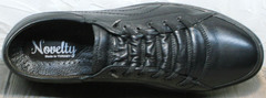 Полностью черные кроссовки кеды мужские на осень Novelty 5235 Black