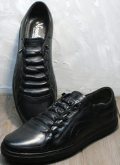 Черные осенние кроссовки кеды мужские Novelty 5235 Black.