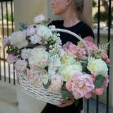 Photo of Summer basket with flowers «Heart note»