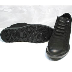 Зимние ботинки с мехом мужские Luciano Bellini 71783 Black.