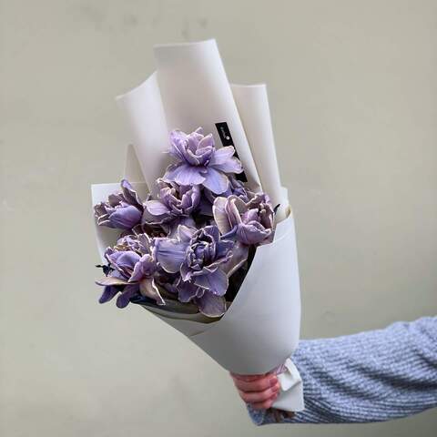 Букет из 11 тюльпанов «Необычный цветок», Цветы: Тюльпан