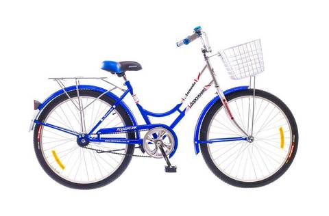 Городской универсальный подростковый велосипед Дорожник Ласточка 2015 для юношей и девушек  - синий
