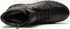 Мужские кеды ботинки с мехом Komcero 1K0531-3506 Black.