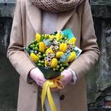 Photo of Bouquet with Tulips and Hypericum