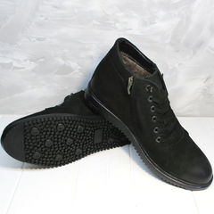 Мужские зимние ботинки на меху Luciano Bellini 71783 Black.