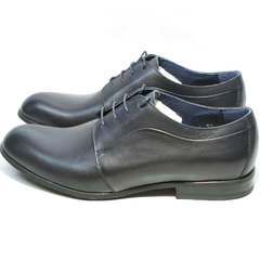 Кожаные туфли мужские классика Ikos 060-4 ClassicBlue