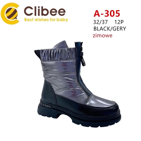Clibee (зима) A305 Black/Grey 32-37