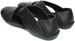 Мужские сандали с закрытым носком Luciano Bellini 801 Black.