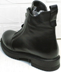 Модные ботинки черные женские осень Tina Shoes 292-01 Black.