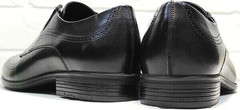 Классические мужские туфли натуральная кожа Ikoc 3416-1 Black Leather.