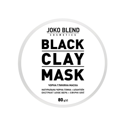 Чорна глиняна маска для обличчя Black Сlay Mask Joko Blend 80 г (2)