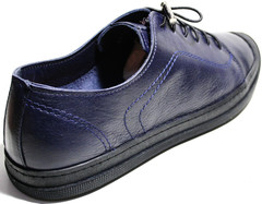 Модные мужские туфли кроссовки Luciano Bellini Blue