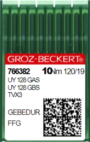 Игла швейная промышленная  для распошивальных машин Groz Beckert UY128 GAS,TV*3 №120 FFG/SES GEBEDUR | Soliy.com.ua