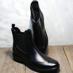 Резиновые ботинки женские W9072Black
