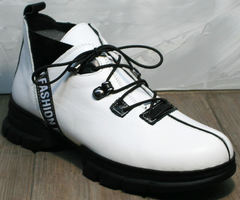 Белые ботинки женские Ripka 146White