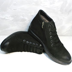 Зимние ботинки мужские классические Luciano Bellini 71783 Black.