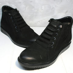 Ботинки на зиму мужские Luciano Bellini 71783 Black.
