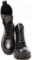 Черные ботинки женские весна Maria Sonet 329-k Black.