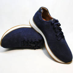 Кожаные кроссовки мужские Faber 1957134-7 Blue