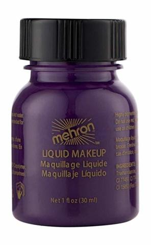MEHRON Рідкий грим Liquid Makeup, Purple (Пурпурний), 30 мл