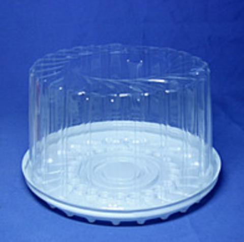 Контейнер пластиковый для торта ПС-244 (Ø245х140 мм, 4200 мл)