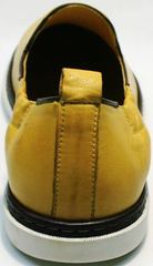 Кэжуал мужские туфли на лето King West 053-1022 Yellow-White.