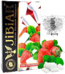 Табак Jibiar Gum Strawberry (Джибиар Клубничная Жвачка) 50г