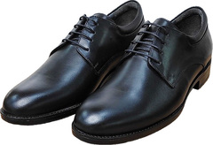 Модные классические мужские туфли дерби Luciano Bellini 23KF810 Black Leather.